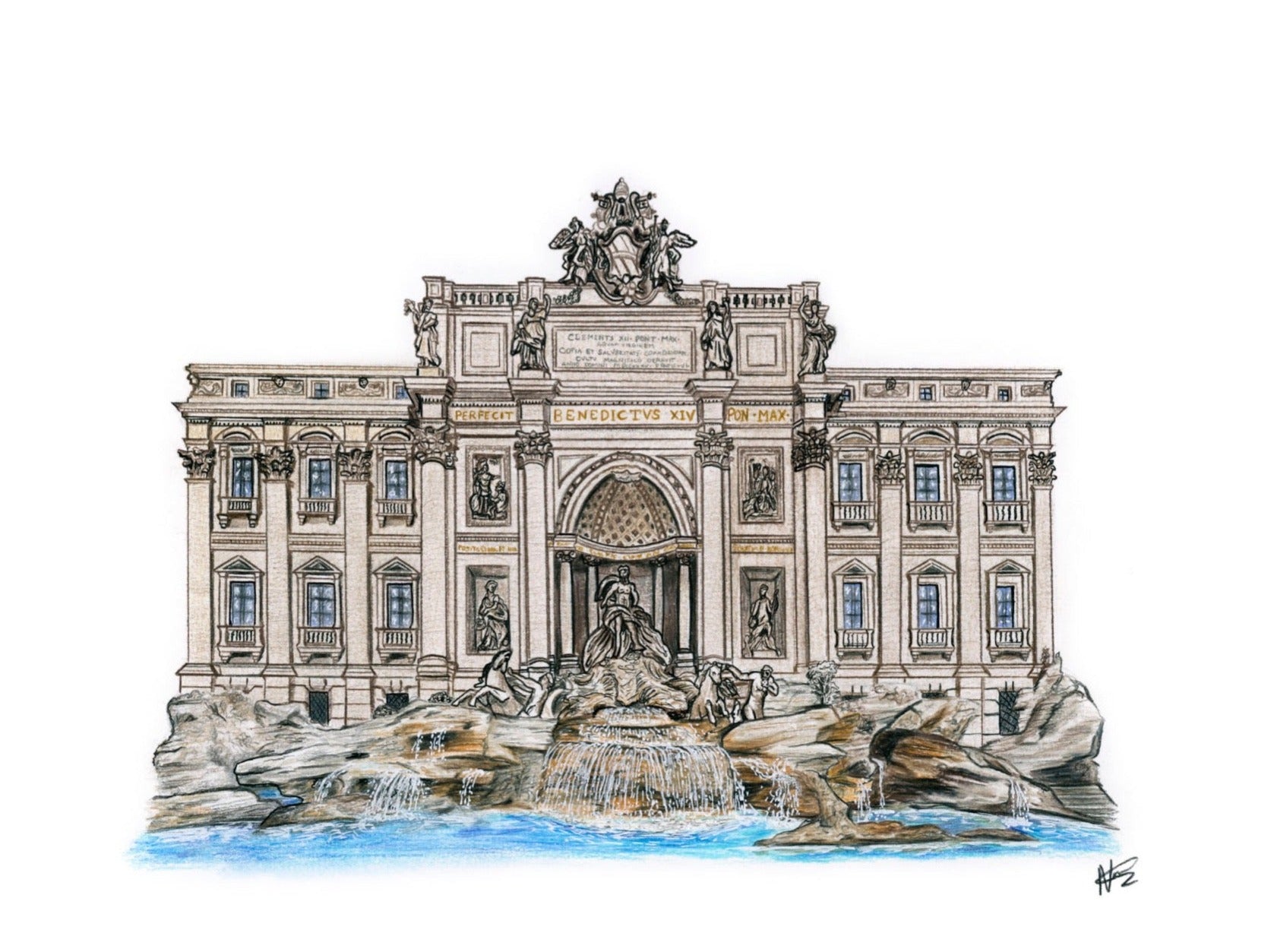 Trevi Fountain – The Artwork of Nathan McCarron