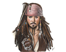 Load image into Gallery viewer, Johnny Depp as "Captain Jack Sparrow"