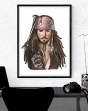 Load image into Gallery viewer, Johnny Depp as "Captain Jack Sparrow"