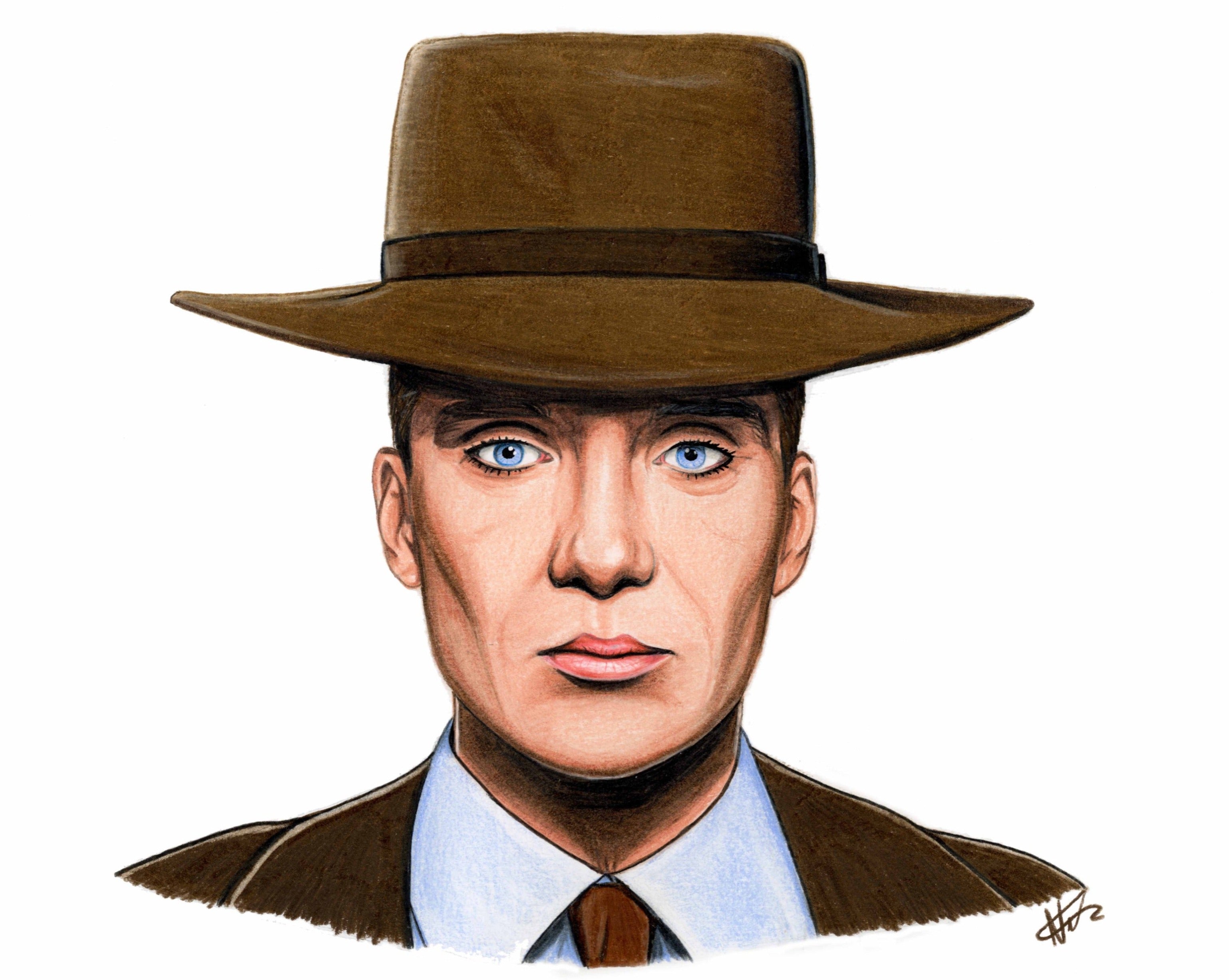 Cillian Murphy as “J. Robert Oppenheimer” – The Artwork of Nathan McCarron