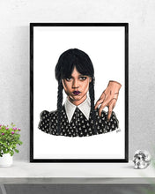 Load image into Gallery viewer, Jenna Ortega as “Wednesday Addams”
